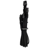 Premium Individually Sleeved PCIe Cables (Dual Connector) Type 4 Gen 4 – Black